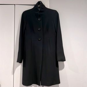 JCrew Size 6 Black wool dress coat